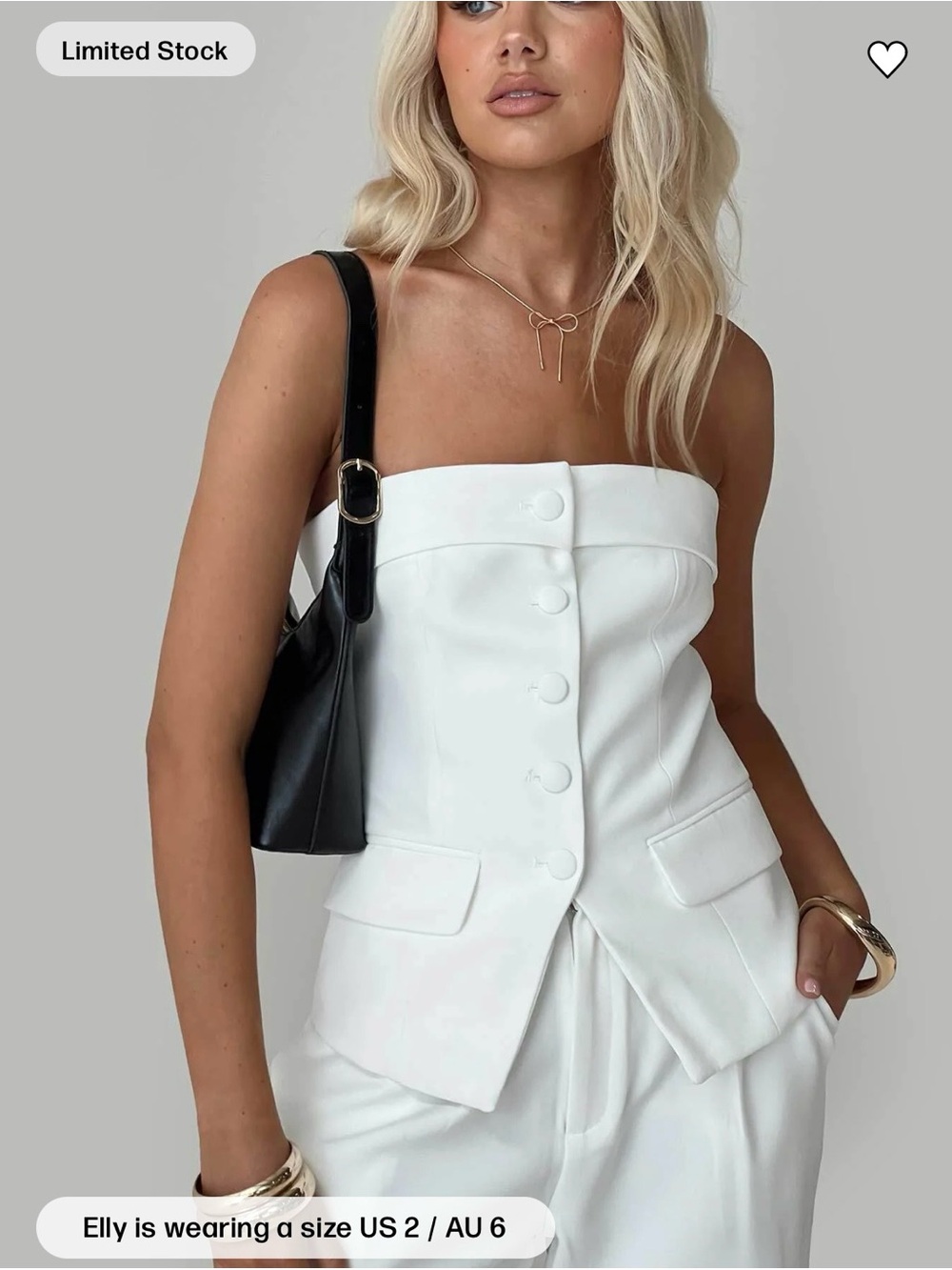Change It Up Strapless Top - White